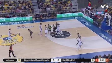 Resumen de Gran Canaria vs Real Madrid , jornada 21 de la Liga Endesa