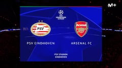 Resumen y goles del PSV vs Arsenal FC, octavos de final de la Champions League