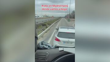 Un camionero es atracado en plena carretera en Madrid: lo grabó todo y se hizo viral en redes