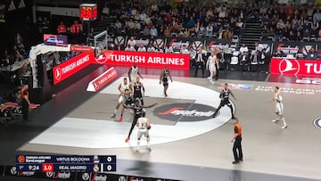 Resumen del Virtus Bologna vs Real Madrid de la Euroliga