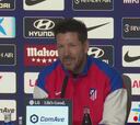 Tensión en la rueda de prensa de Simeone: cortan a un periodista su pregunta sobre el derbi y UEFA