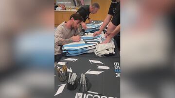 Messi goes viral ahead of Argentina’s matches for this unstoppable jersey-signing video!