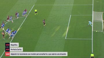 ‘Escándalo’ con el audio VAR de la repetición del penalti de Abdón: si el perico ya echaba humo...