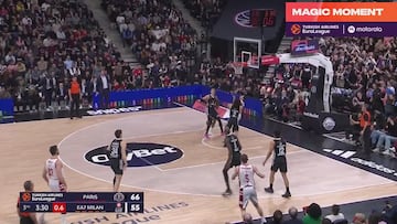 Un ex del Madrid hace la canasta de la Euroliga: nadie se explica el cómo y el por qué