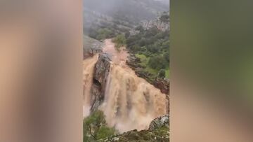 La impactante imagen del estado de Despeñaperros con el temporal