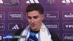 Julián Álvarez se mofa de Brasil: “Les dimos un baile”