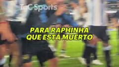 El festejo viral de Argentina riéndose de Raphinha: “Que está muerto...”
