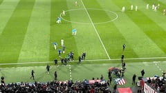 El tenso saludo entre Flick y Simeone al acabar el partido: la complicidad se esfumó