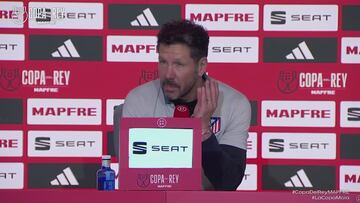 Le preguntan al Cholo por cuándo se pondrá al nivel del Madrid y el Barça: esto contestó