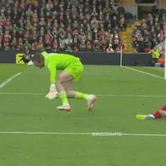 Lo pudo lesionar de gravedad: la brutal entrada de Pickford sobre Darwin Núñez que pudo acabar muy mal