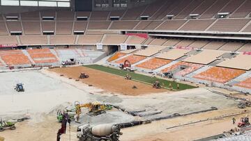 Asusta el estado de La Cartuja a tres semanas de la final Barça - Madrid de Copa