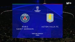 Resumen y goles del PSG vs Aston Villa, ida de los cuartos de final de la Champions League