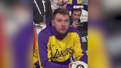 Doncic llorando a moco tendido e irrumpe en la escena LeBron James: imposible contenerse...