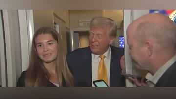 ‘This Is the fake news’: Trump’s granddaughter joins him on AF1 in viral moment