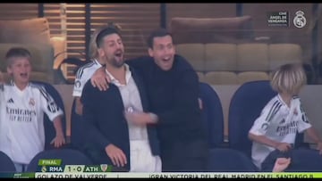 Djokovic and his kids go wild after Valverde’s goal in stunning Bernabéu moment