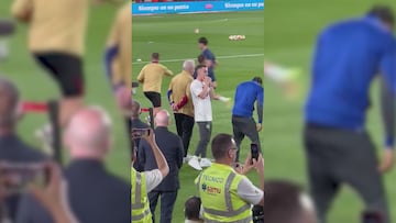 Otro lío: el feo gesto de Casadó cuando sonó el himno del Madrid en La Cartuja