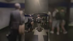 El metro de Madrid en el momento del apagón que ha dejado sin luz toda España