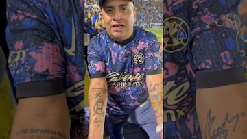 Pasión al límite: ¡se tatúa los autógrafos de todos los jugadores campeones con América!