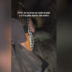 Así fueron los momentos de incertidumbre en el metro tras el apagón que sufrió España