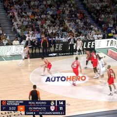 Resumen del Real Madrid vs Olympiacos de la Euroliga