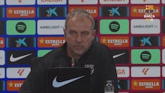 La sutil pregunta de un periodista para decir que el Madrid es beneficiado por los árbitros: la cara de Flick es para verla