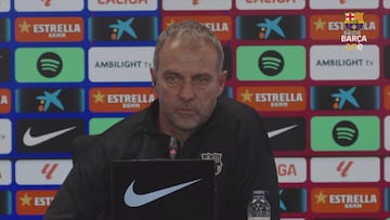 La sutil pregunta de un periodista para decir que el Madrid es beneficiado por los árbitros: la cara de Flick es para verla