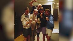 Acaba de ganar a Sinner y a Alcaraz se le ocurre esto en el vestuario: dice mucho de él