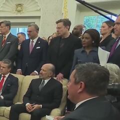 The viral stare of Elon Musk at South African president during Trump’s speech