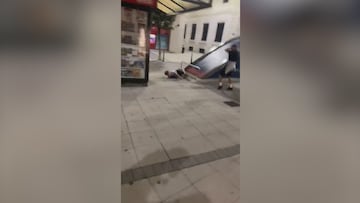 Pudo acabar en tragedia: el accidente de un aficionado del United en Santander