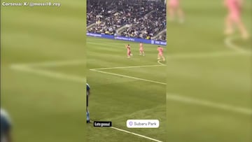 Messi se ‘estrena’ de tiro libre