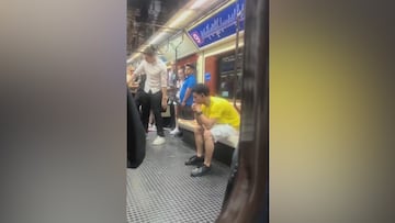 Estupor y cólera en el Metro de Madrid con un joven que atemoriza a un vagón: “Te voy a matar”
