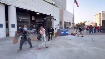 ¡Muy duro de ver! ICE y manifestantes se enfrentan en Los Ángeles por redadas