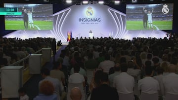 El lapsus de Florentino Pérez al homenajear a Ancelotti y Modric ante los socios