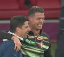 Directo a la colección de Gifs de todo el mundo: tremendo lo de Cristiano según ganó Portugal