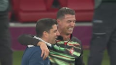 Directo a la colecci車n de Gifs de todo el mundo: tremendo lo de Cristiano seg迆n gan車 Portugal