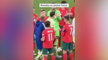 Cristiano le ofrece la mano a Lamine y lo que hace el espa?ol ha sido muy criticado: f¨ªjense