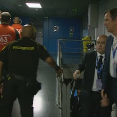 El enganchón de Ibon Navarro en los vestuarios con los árbitros tras caer ante el Madrid