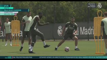 Frente a las especulaciones por su físico, Mbappé se entrena así con el equipo: juzguen ustedes
