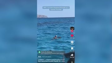 Unreal moment: Woman on boat sees Cristiano Ronaldo swimming in Mallorca