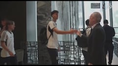 Florentino Perez’s warm 3-second greeting shows his affection for Gonzalo