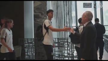 Florentino Perez’s warm 3-second greeting shows his affection for Gonzalo