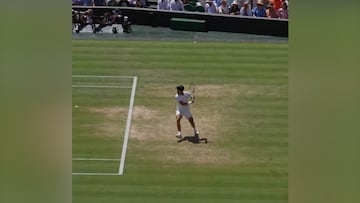 Poesía: el plano de Alcaraz en Wimbledon que no se ve nunca por TV y enseña lo difícil que es jugar en hierba