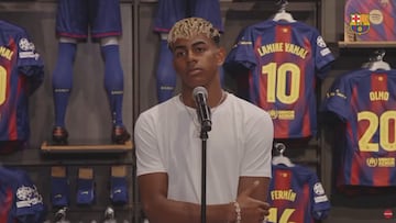 Se puso serio y pidió responder en español y no en catalán: la frase de Lamine a las críticas a su fiesta
