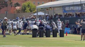 Cowboys practice turns heads with strange, low-intensity drill