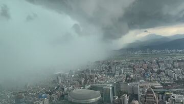 Una tormenta eléctrica deja esta panorámica en Taiwán: impresiona verlo