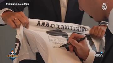 Sale a la luz la dedicatoria de Mastantuono a Florentino en la camiseta: reveladora...