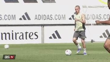 Señoras y señores, Mastantuono ha llegado: vean su primer gol en el entrenamiento