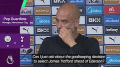 Guardiola defends Trafford despite horror show against Spurs