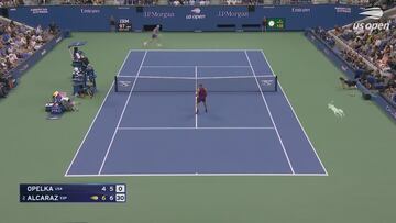 Un punto de puro pádel en un momento decisivo del US Open: Carlos Alcaraz sorprendió a todos