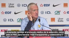 Fuerte enganchón de Deschamps con un periodista: “¡Claro y luego llama el Madrid y juegas tú!”